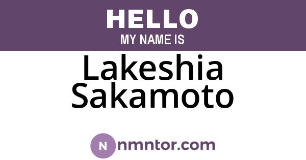 Lakeshia Sakamoto