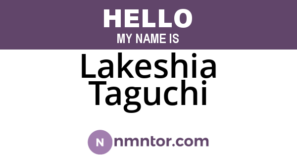 Lakeshia Taguchi