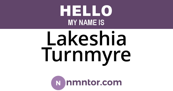 Lakeshia Turnmyre