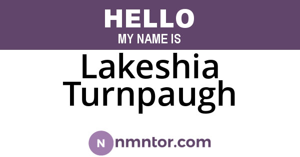 Lakeshia Turnpaugh