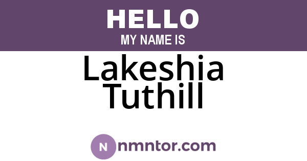 Lakeshia Tuthill