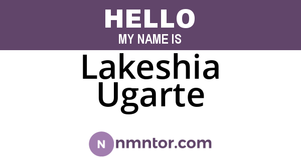 Lakeshia Ugarte