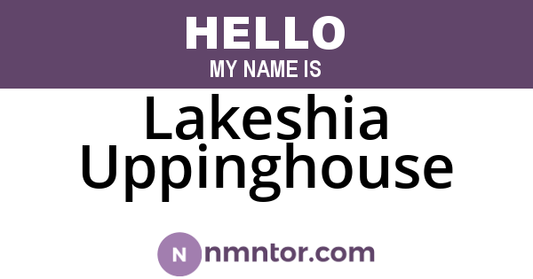 Lakeshia Uppinghouse