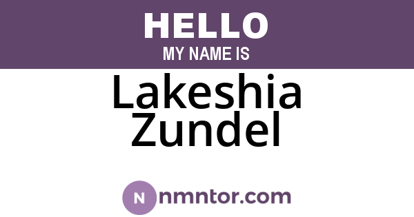 Lakeshia Zundel
