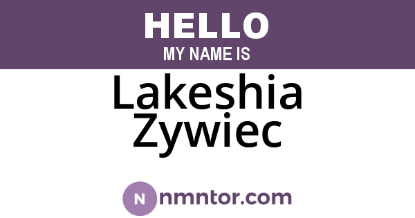 Lakeshia Zywiec