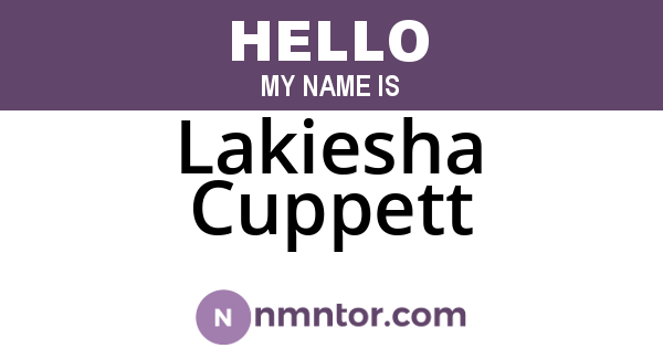 Lakiesha Cuppett