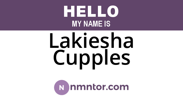 Lakiesha Cupples