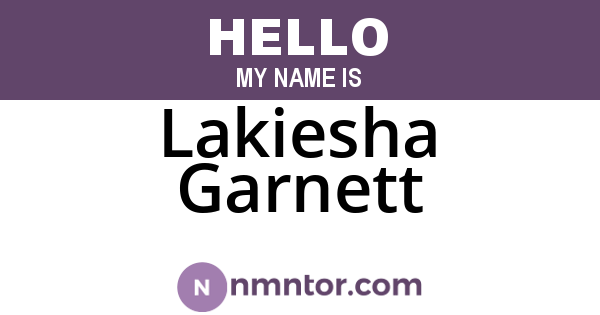 Lakiesha Garnett