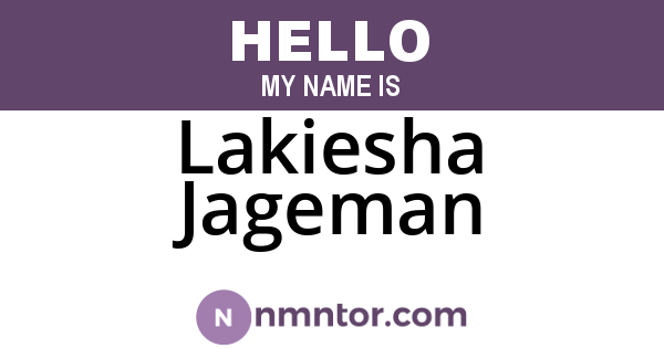 Lakiesha Jageman