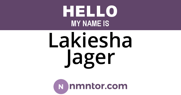 Lakiesha Jager