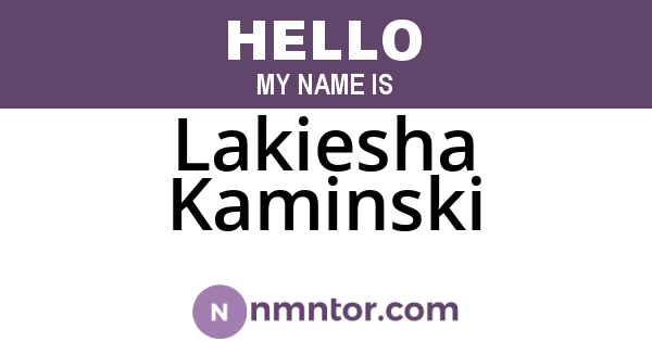 Lakiesha Kaminski