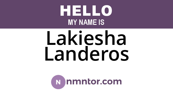 Lakiesha Landeros