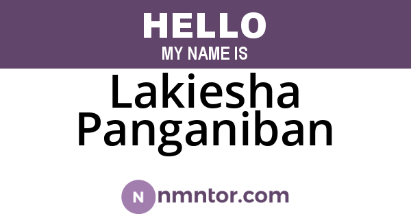 Lakiesha Panganiban