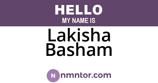 Lakisha Basham