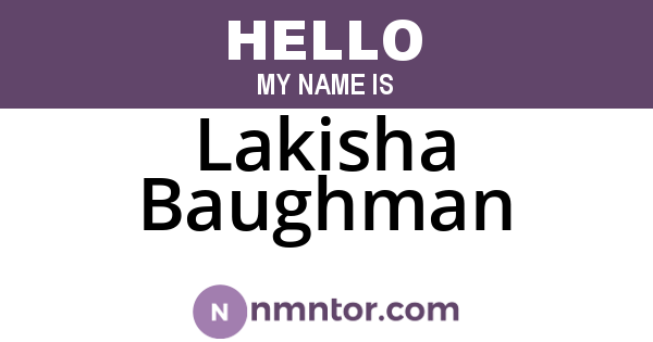 Lakisha Baughman