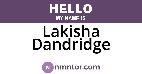 Lakisha Dandridge