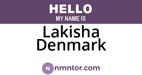 Lakisha Denmark