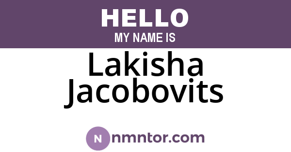 Lakisha Jacobovits
