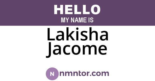 Lakisha Jacome
