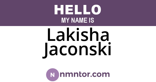 Lakisha Jaconski