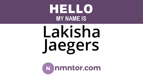Lakisha Jaegers