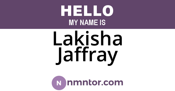 Lakisha Jaffray