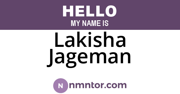 Lakisha Jageman