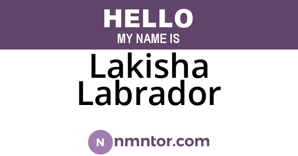 Lakisha Labrador