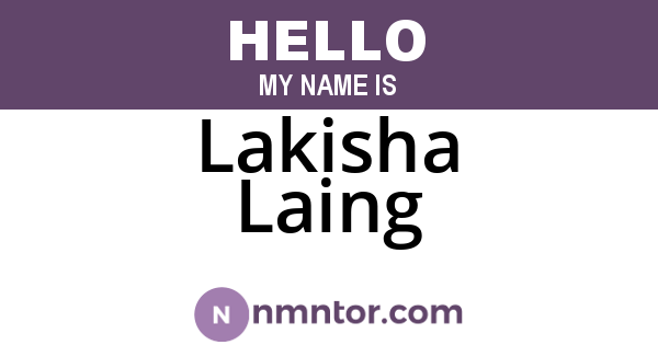 Lakisha Laing