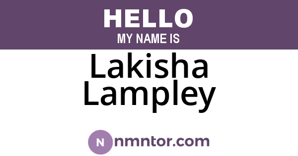 Lakisha Lampley