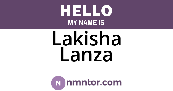 Lakisha Lanza