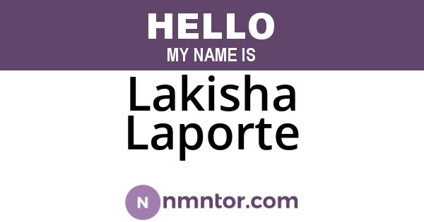 Lakisha Laporte