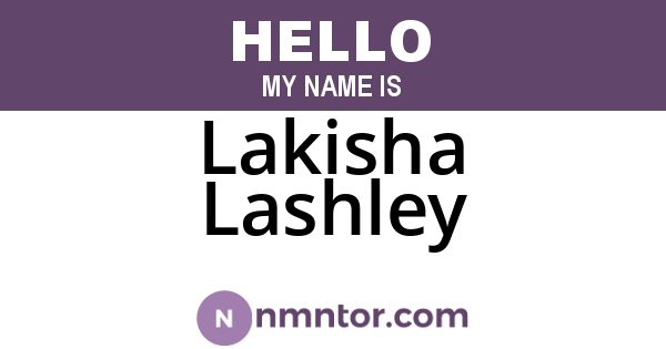 Lakisha Lashley