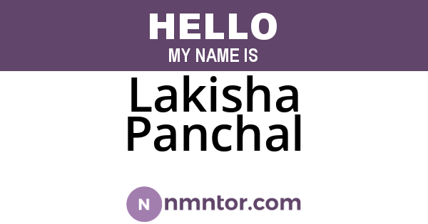 Lakisha Panchal