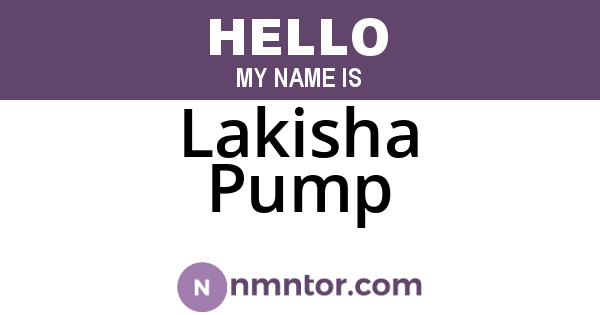 Lakisha Pump