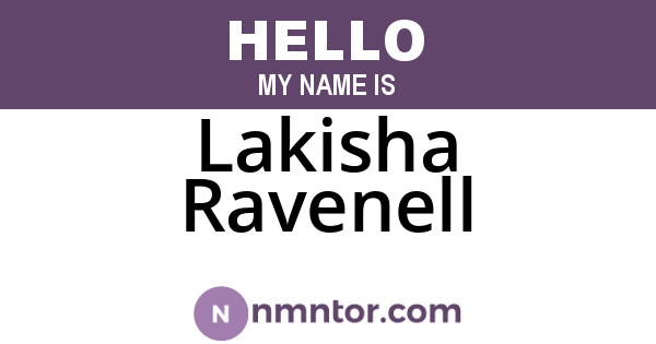 Lakisha Ravenell