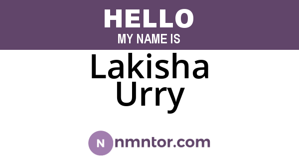 Lakisha Urry