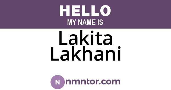 Lakita Lakhani