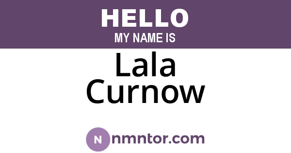 Lala Curnow