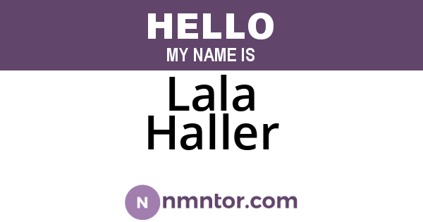 Lala Haller