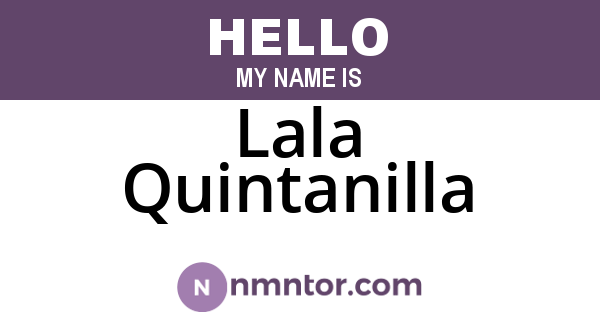 Lala Quintanilla