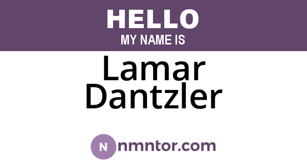 Lamar Dantzler