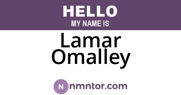 Lamar Omalley