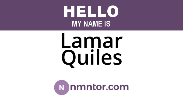 Lamar Quiles