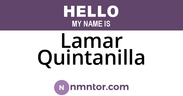 Lamar Quintanilla