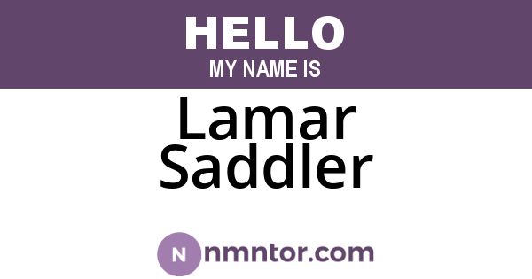 Lamar Saddler