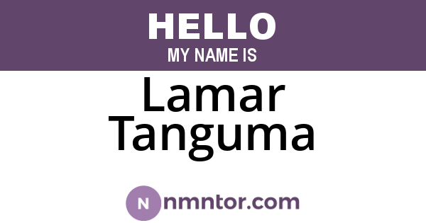 Lamar Tanguma