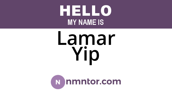 Lamar Yip