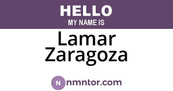 Lamar Zaragoza