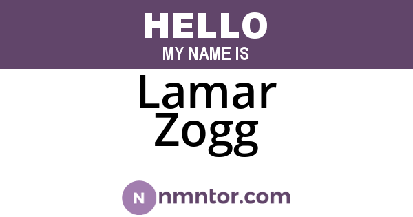 Lamar Zogg